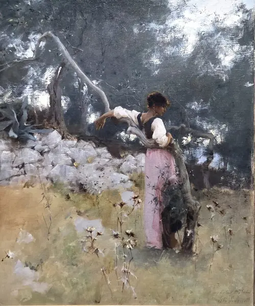 Among the Olive Trees, Capri by John Singer Sargent