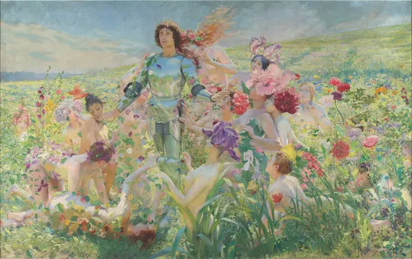 The Knight of the Flowers by Georges Rochegrosse
