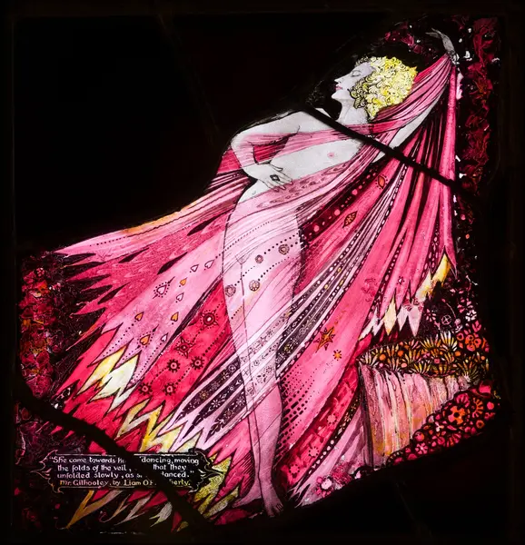 'Mr Gilhooley by Liam O'Flaherty' for the Geneva Window by Harry Clarke
